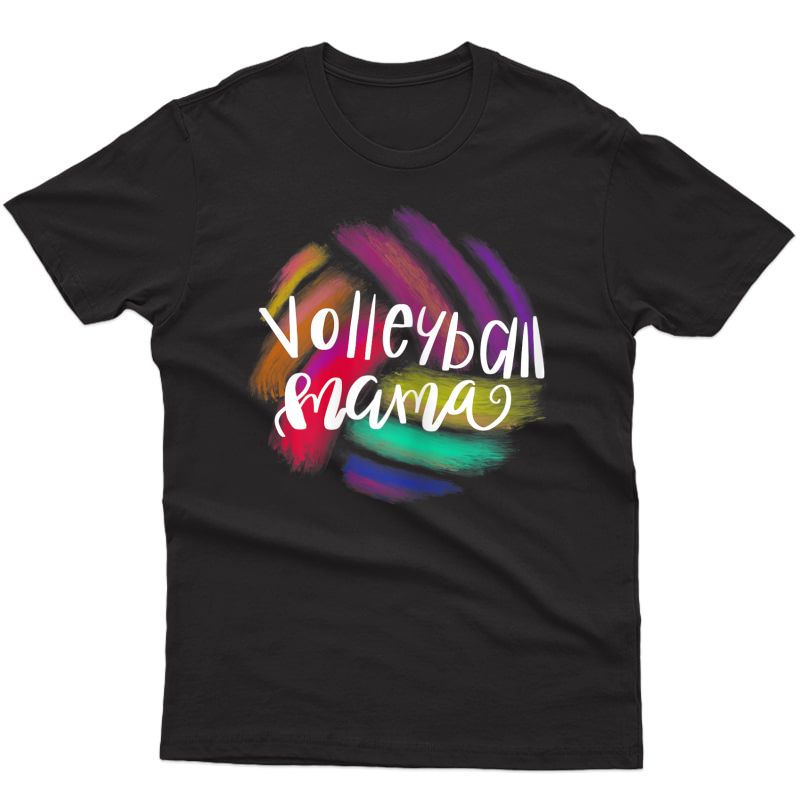  Volleyball Mama Female Sporty Mother Gift Volleyball Mom T-shirt