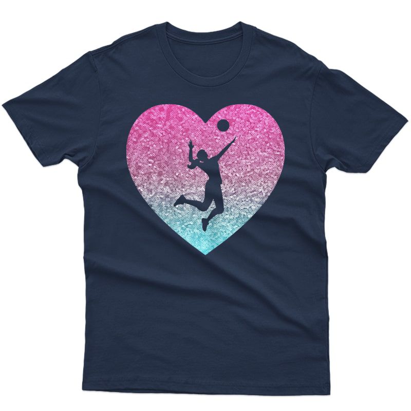  Volleyball T Shirt For Teen Girls Heart Gift Idea