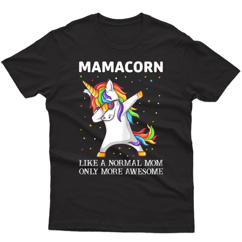  Funny Mamacorn Unicorn Costume Mom Mother's Day T-shirt
