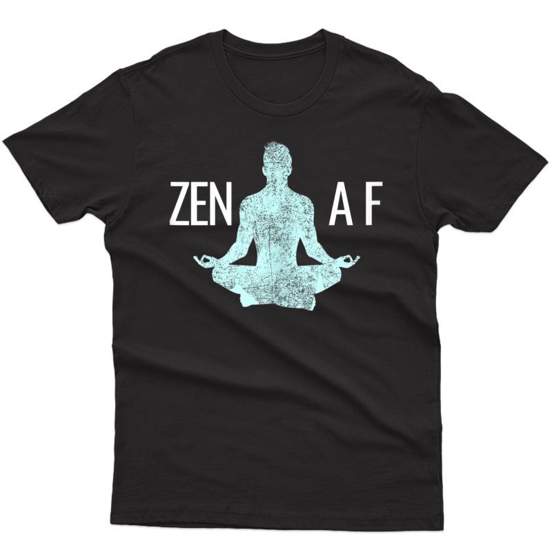 Zen Af Funny Yoga Meditation Namaste Tank Top Shirts